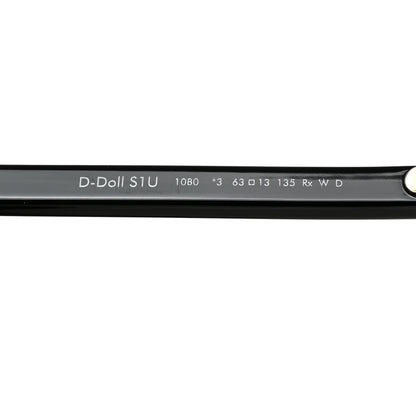 Christian Dior Transparent Acetate D-Doll Sunglasses Black 5 of 8