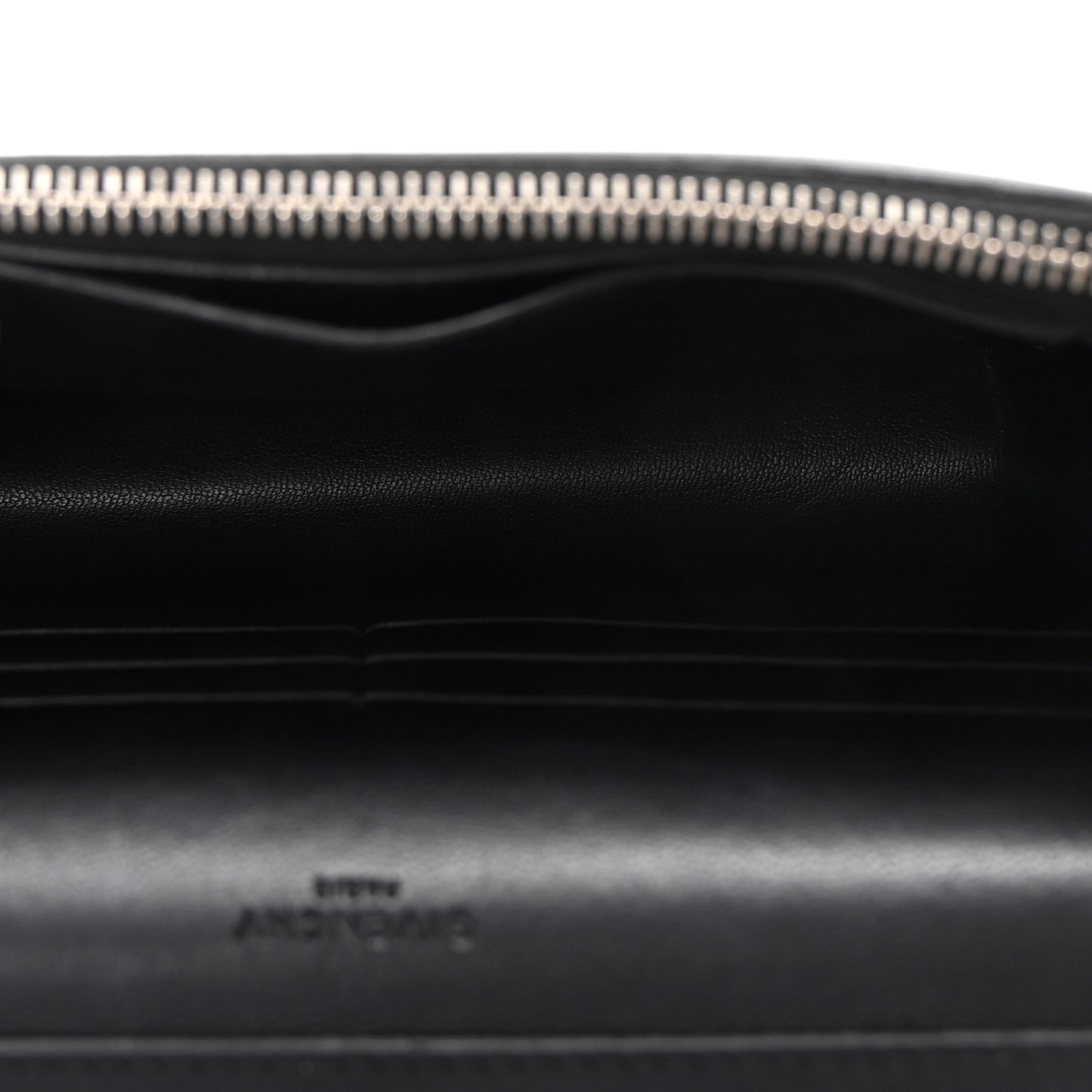 Calfskin Star Pandora Chain Wallet Black