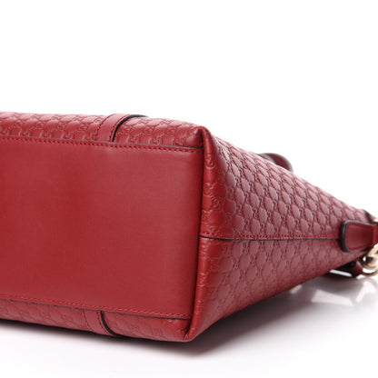 Gucci Soft Microguccissima Small Zippered Satchel Rosso 7 of 10