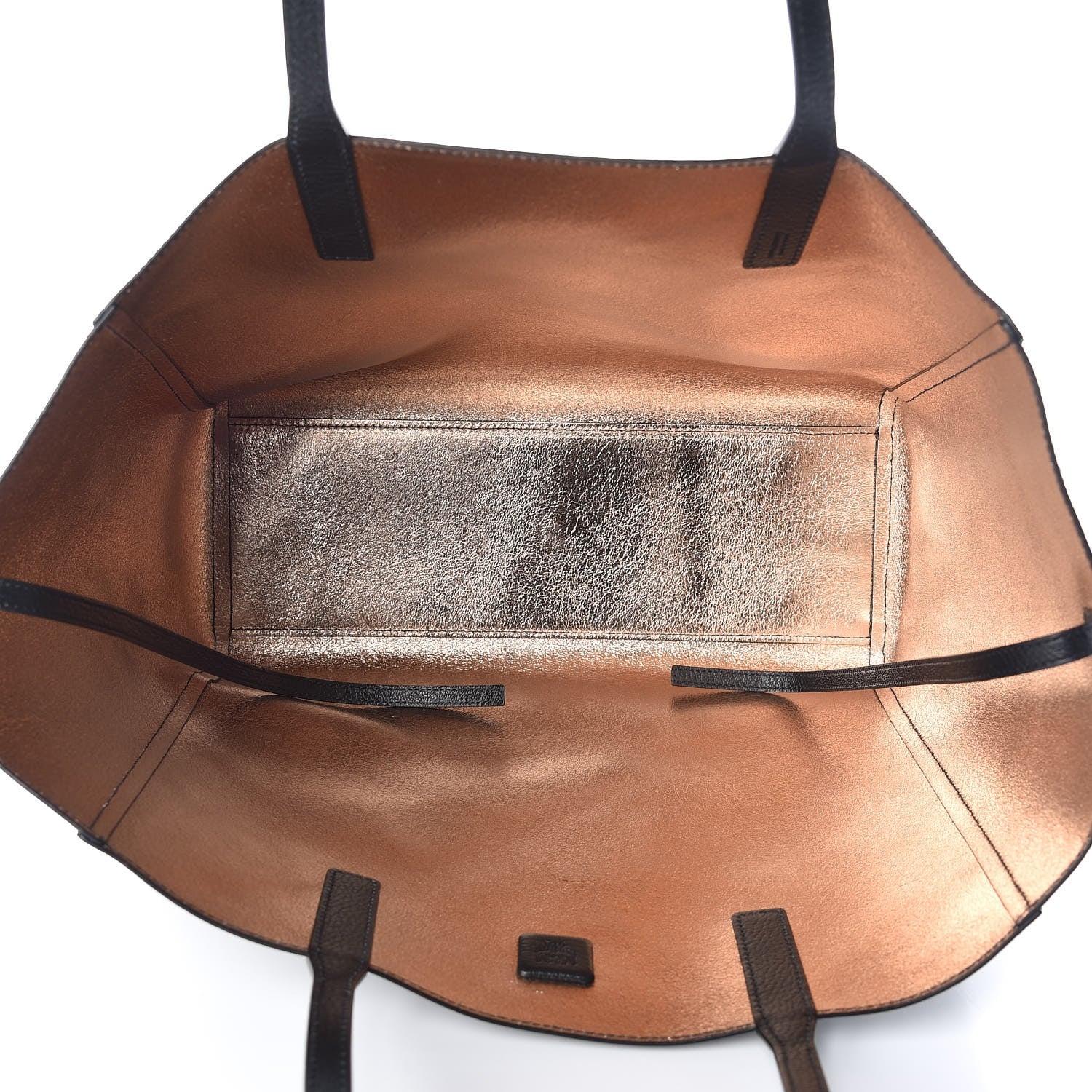 MCM Grained Calfskin Medium Reversible Wandel Tote Black 9 of 11