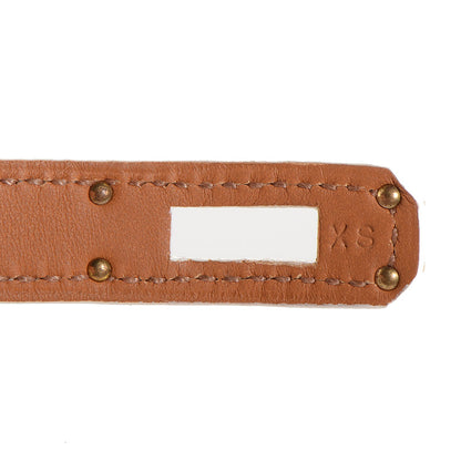 Hermes Epsom Kelly Double Tour Bracelet XS White 5 of 8