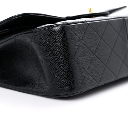 Chanel Caviar Quilted Jumbo Double Flap Black 8 of 10