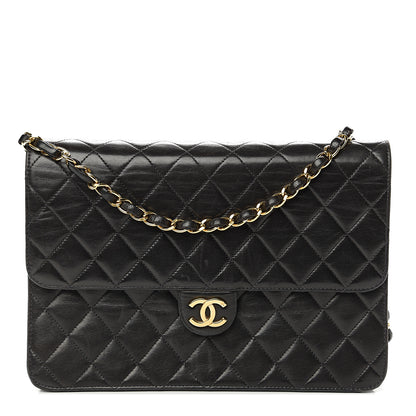 Chanel Lambskin Quilted Medium Single Flap Black 1 of 13