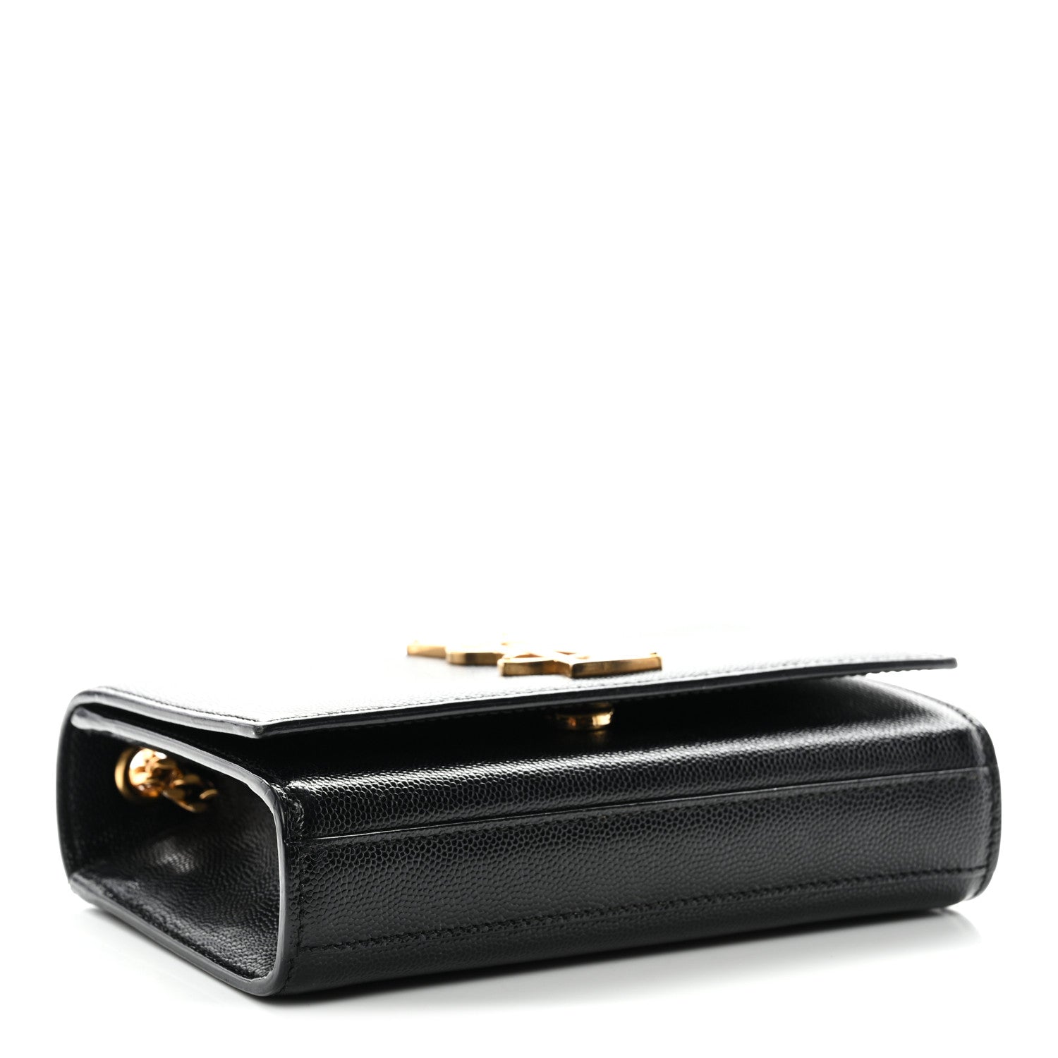 Saint Laurent Grain De Poudre Small Monogram Kate Satchel Black 4 of 10