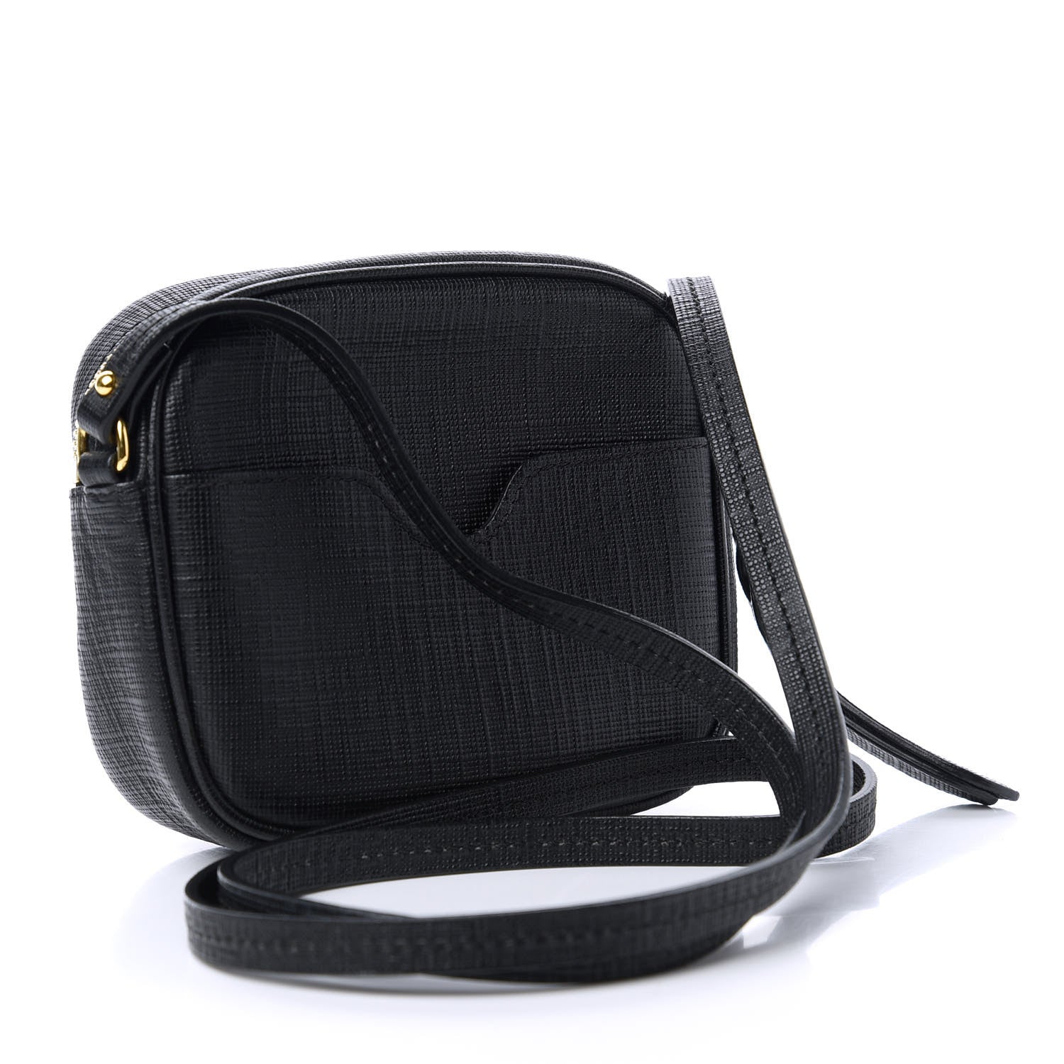 Alexander McQueen Textured Calfskin Mini Camera Bag Black 3 of 10