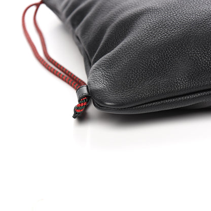 Gucci Calfskin Logo Drawstring Backpack Black 7 of 9