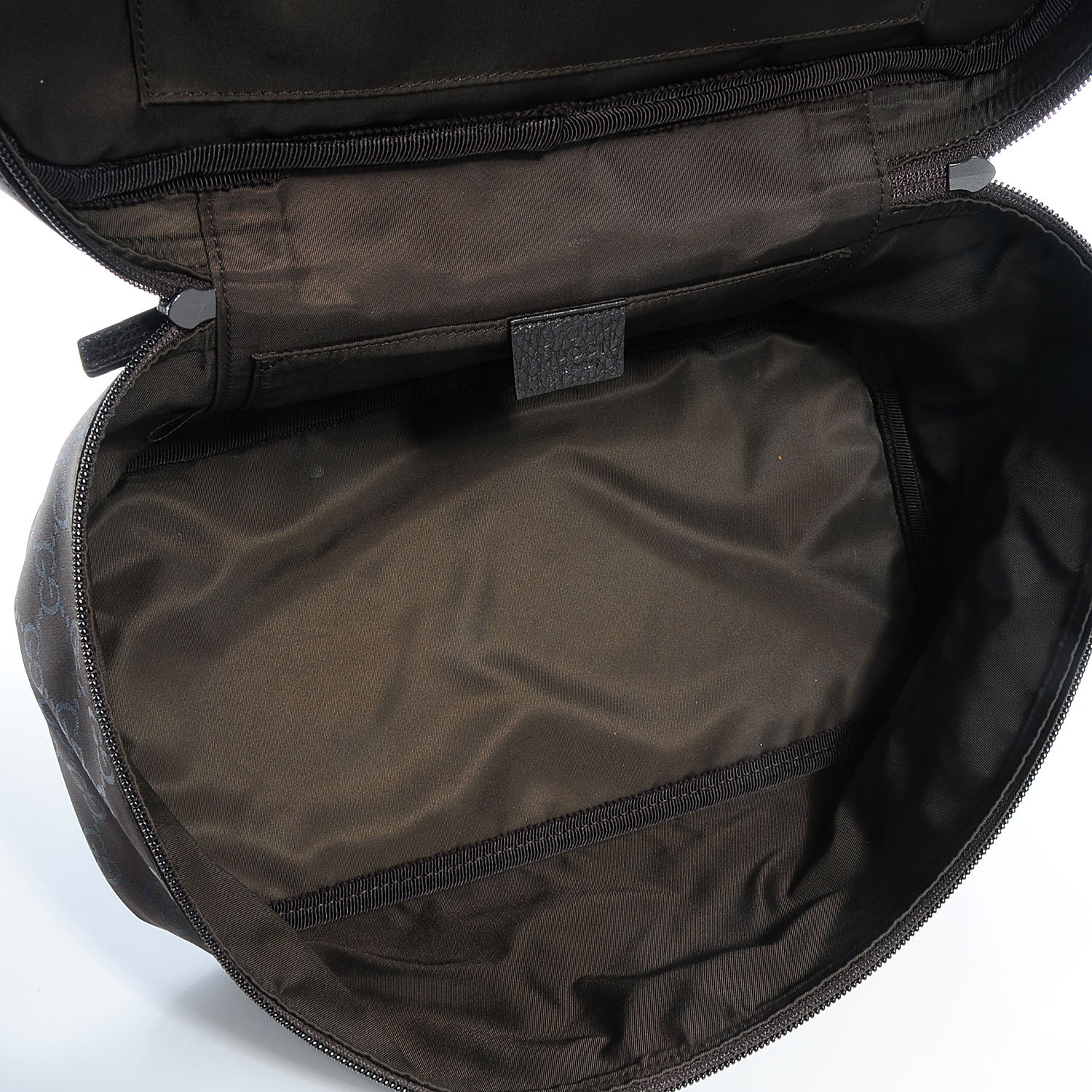 Gucci Nylon Monogram Large Cosmetic Case Brown 5 of 7
