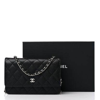 Chanel Caviar Quilted Wallet on Chain WOC Black 11 of 11