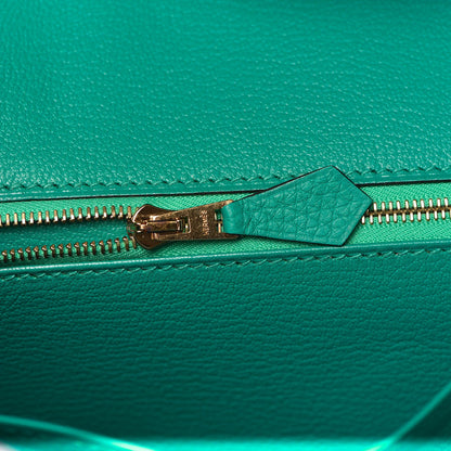 Hermes Taurillon Clemence Birkin 30 Bleu Paon 26 of 30