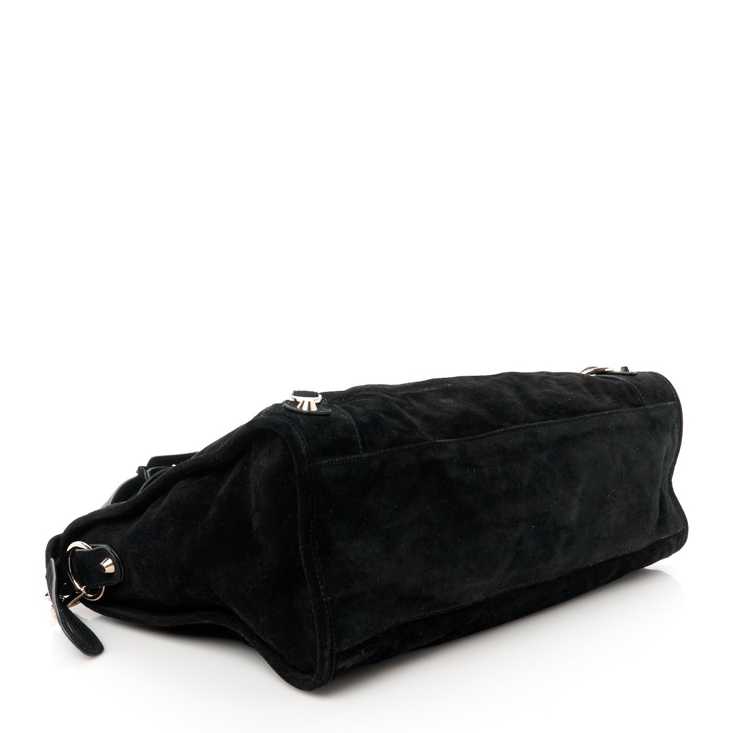 Balenciaga Baby Daim Suede Classic Silver Hardware City Black 5 of 11