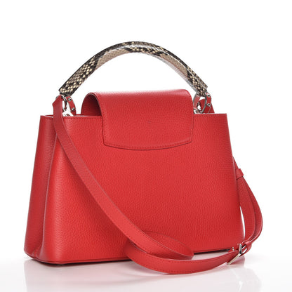 Louis Vuitton Taurillon Python Capucines PM Rubis 3 of 7