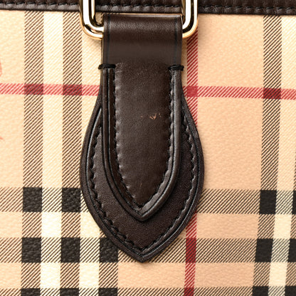 Burberry Haymarket Check Small Onslow Tote Chocolate 12 of 13