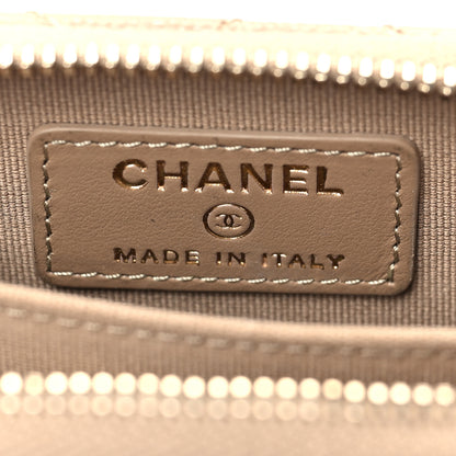 Chanel Caviar Quilted Zip Card Holder Beige 6 of 8