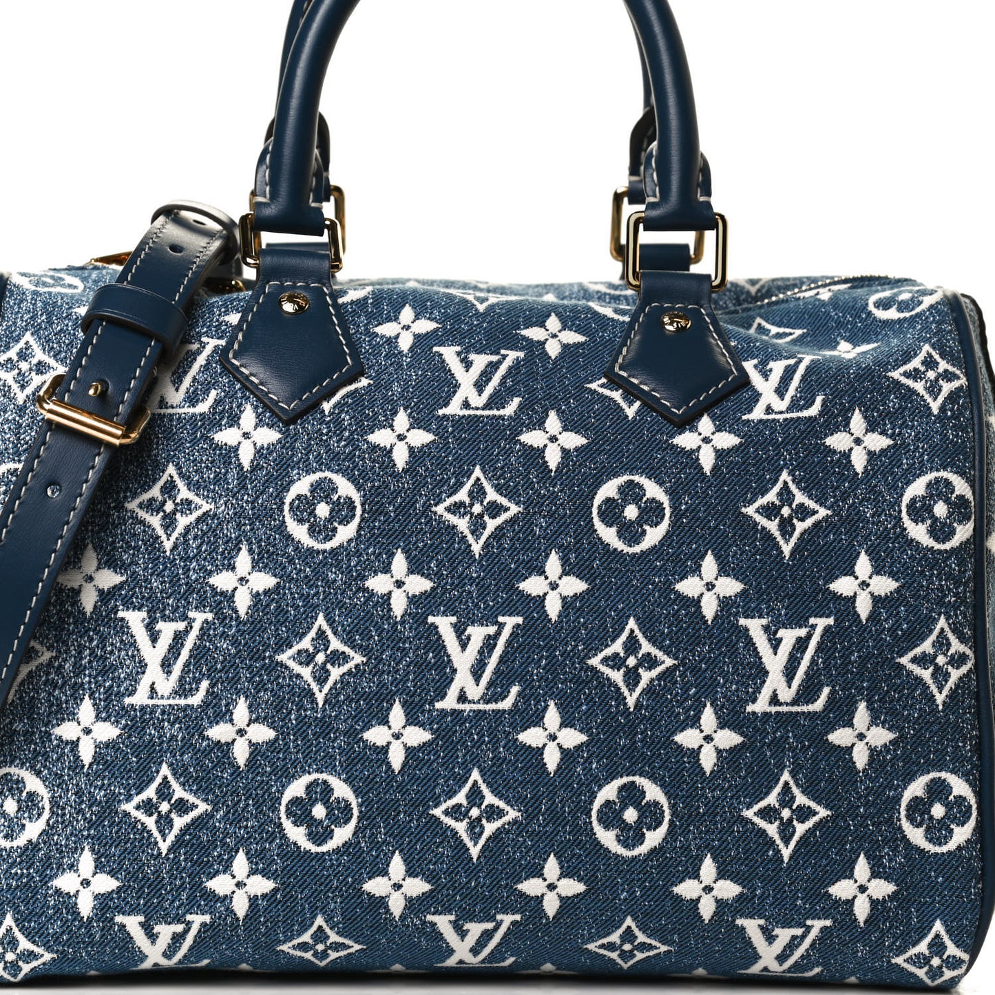 Monogram Jacquard Denim Speedy Bandouliere 25 Bleu