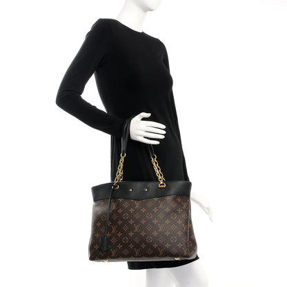 Louis Vuitton Monogram Pallas Shopper Black 2 of 9