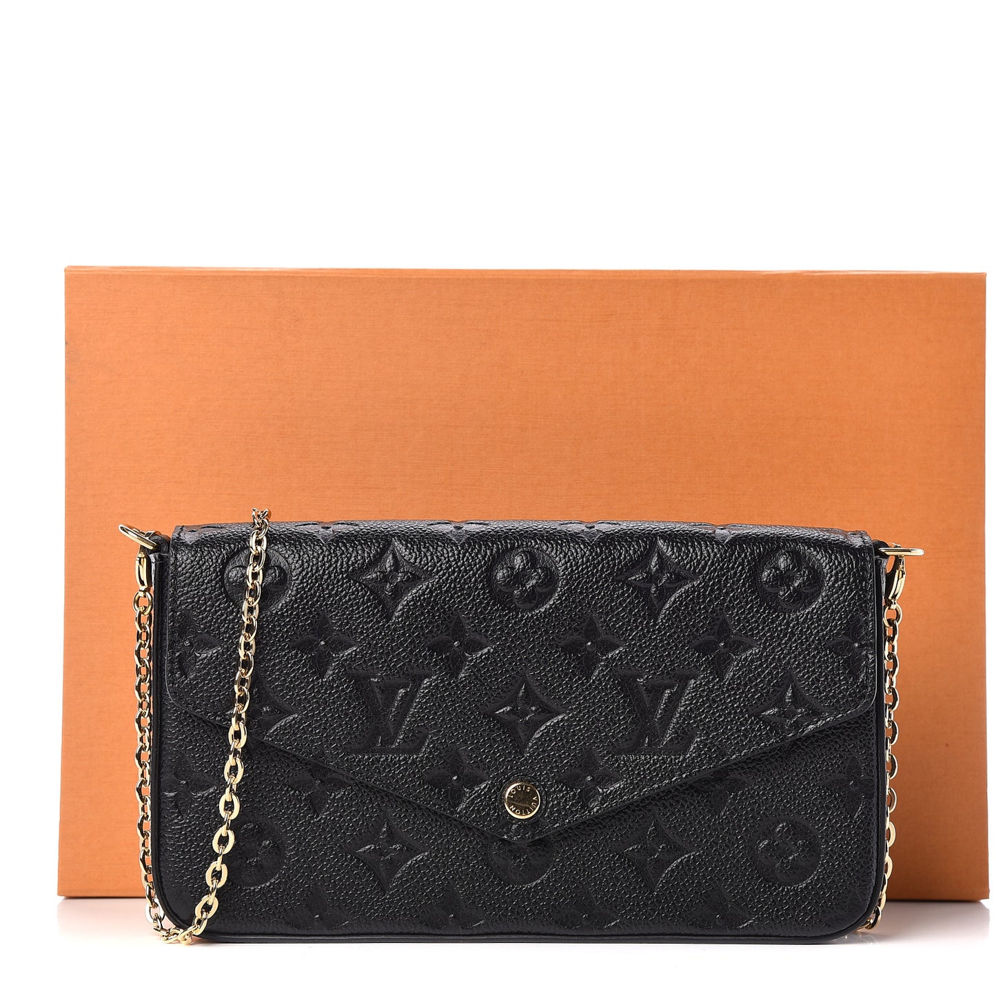 Empreinte Pochette Felicie Chain Wallet Black