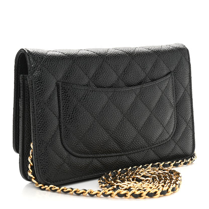 Chanel Caviar Quilted Wallet On Chain WOC Black 3 of 10