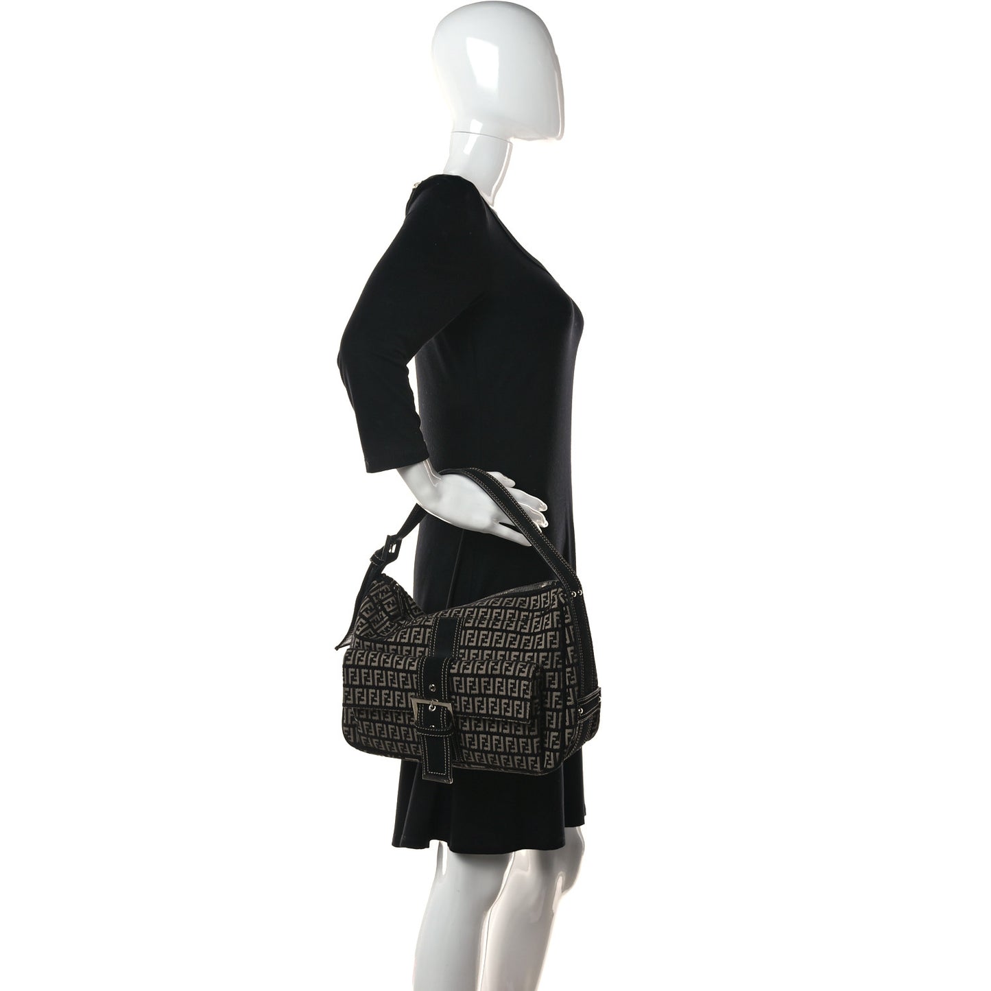 Zucchino Shoulder Bag Dark Brown