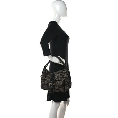 Fendi Zucchino Shoulder Bag Dark Brown 1 of 11