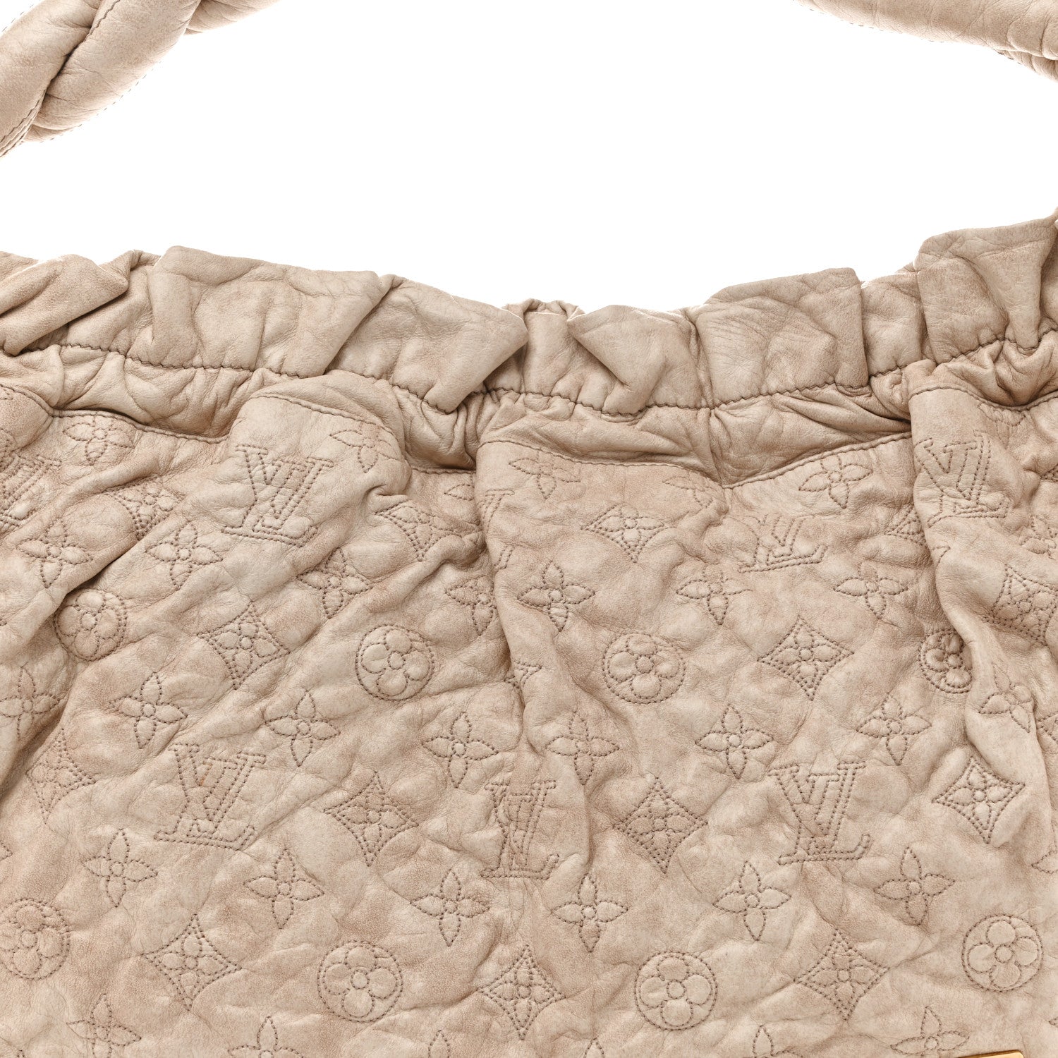 Louis Vuitton Lambskin Olympe Nimbus GM Ecru 8 of 14