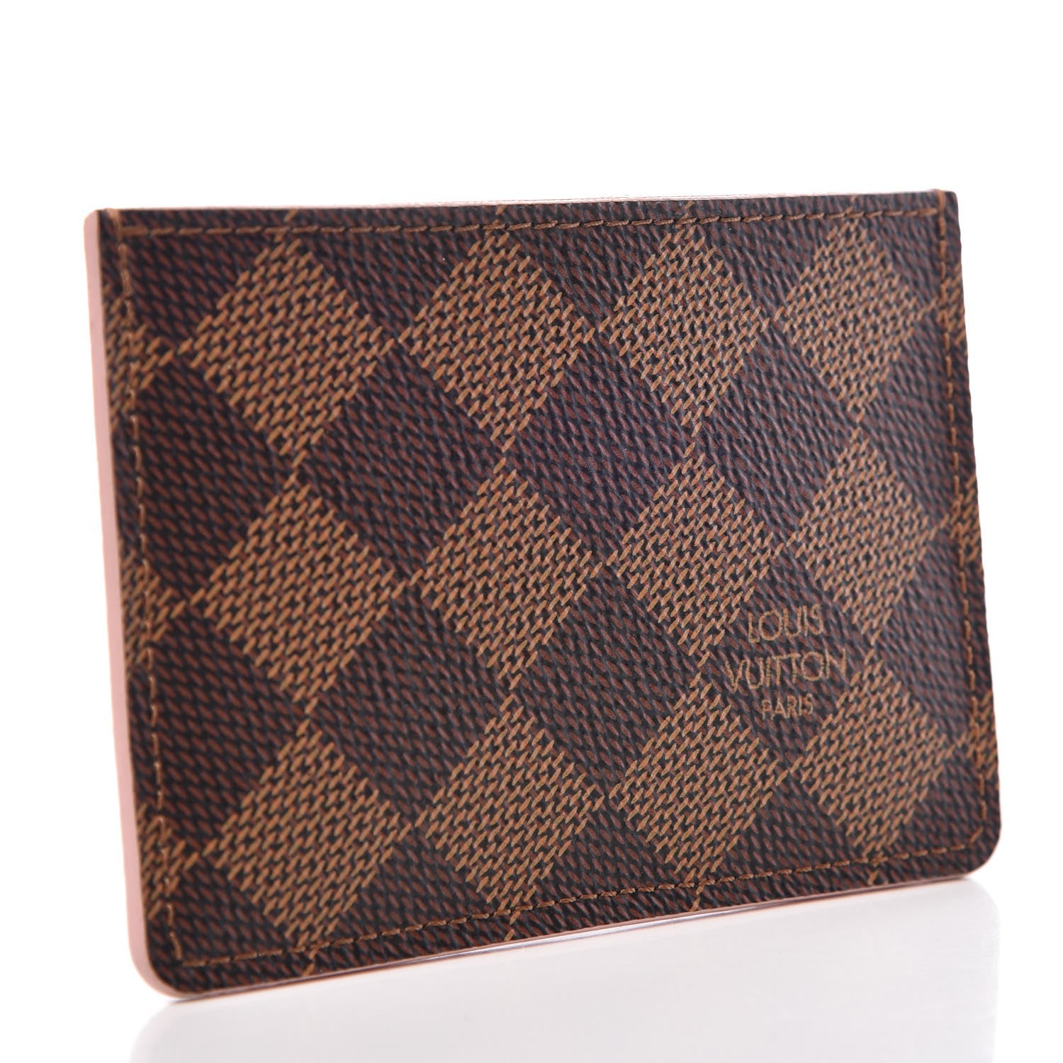 Louis Vuitton Damier Ebene Caissa Card Holder Rose Ballerine 3 of 10