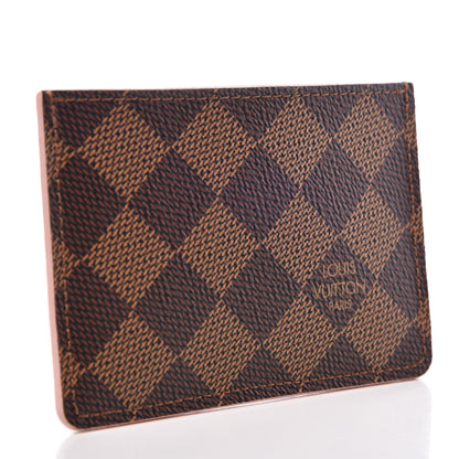 Louis Vuitton Damier Ebene Caissa Card Holder Rose Ballerine 3 of 10