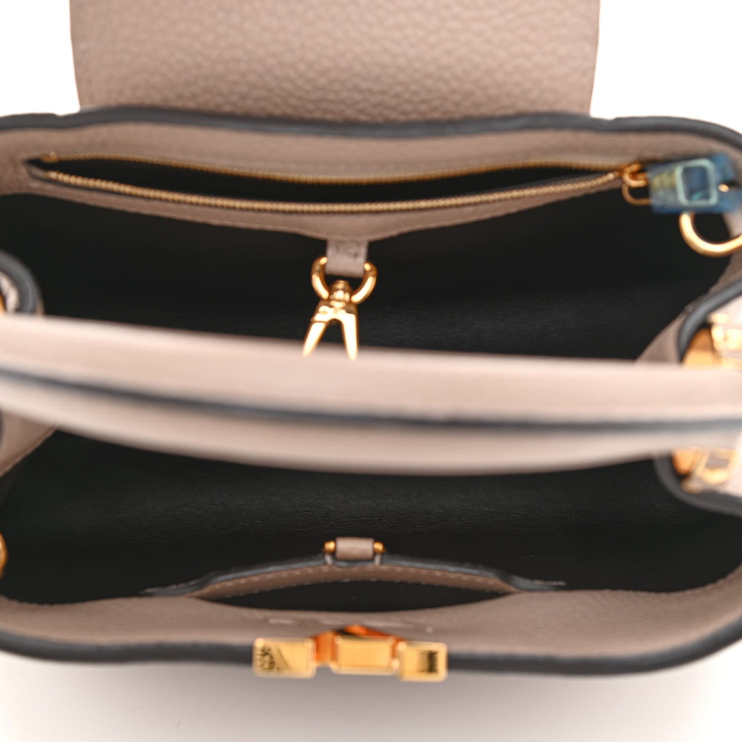 Louis Vuitton Taurillon Capucines BB Galet 5 of 7