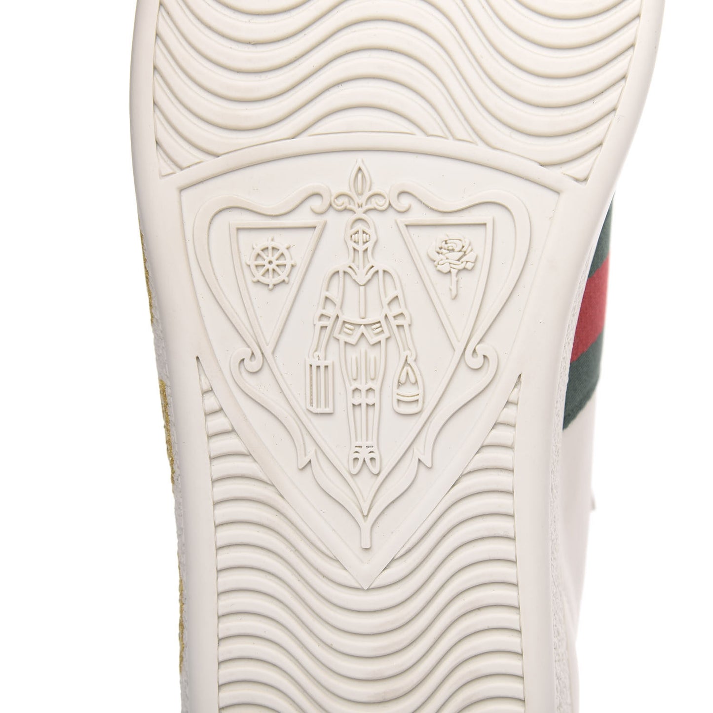 X SEGA Calfskin Ayers Web Guccy Womens Ace Sneakers 39 White