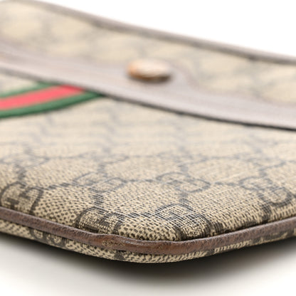 Gucci GG Supreme Monogram Large Ophidia Pouch Clutch Brown 10 of 10