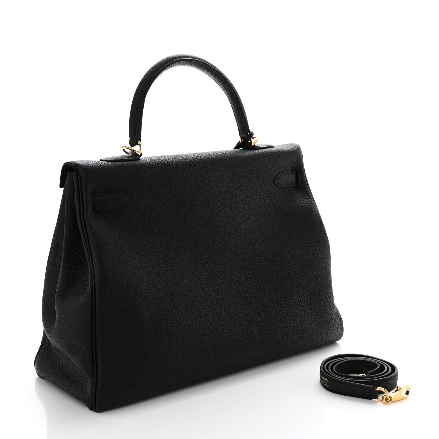 Hermes Taurillon Clemence Kelly Retourne 35 Black 2 of 10