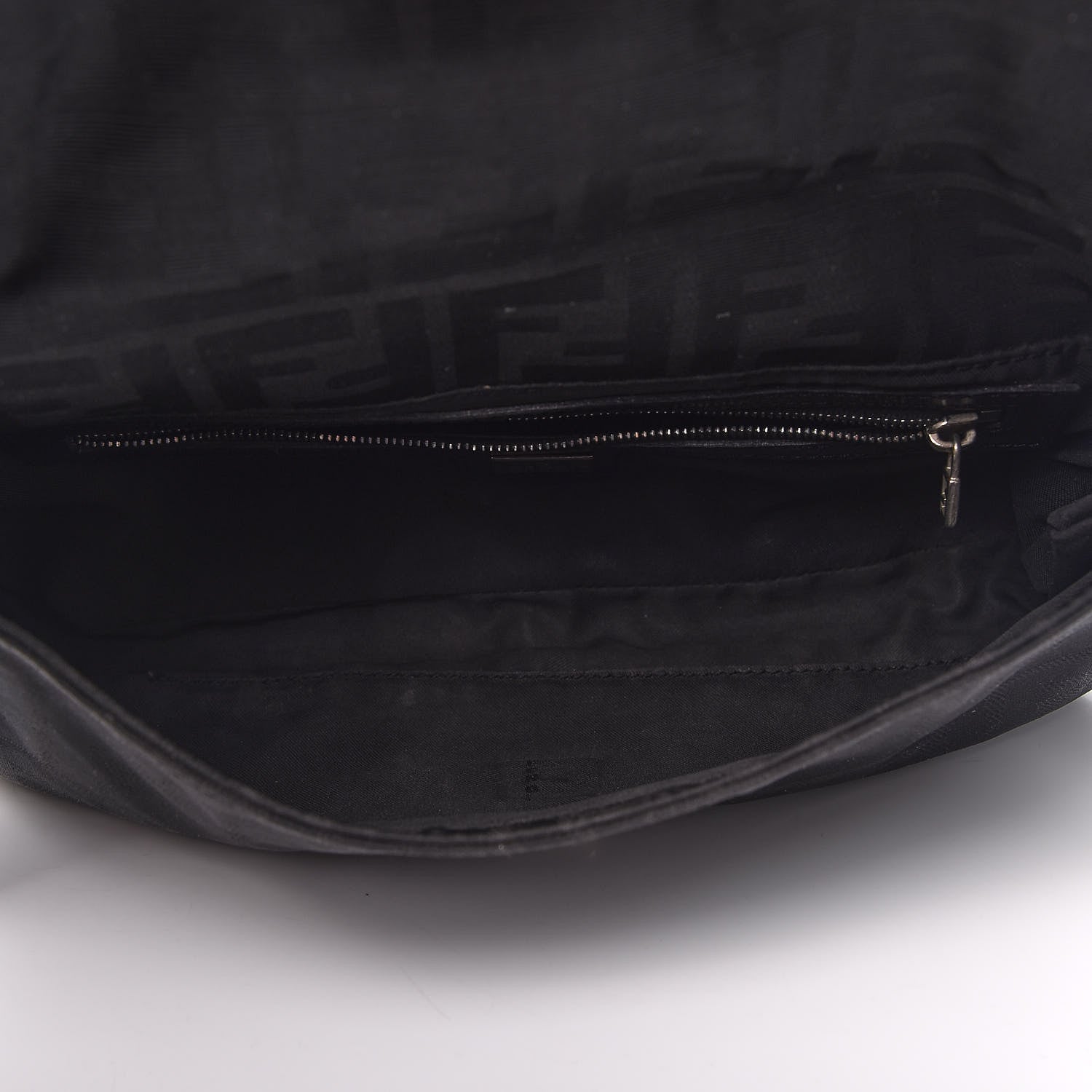 Fendi Nylon Zucca Baguette Black 6 of 10