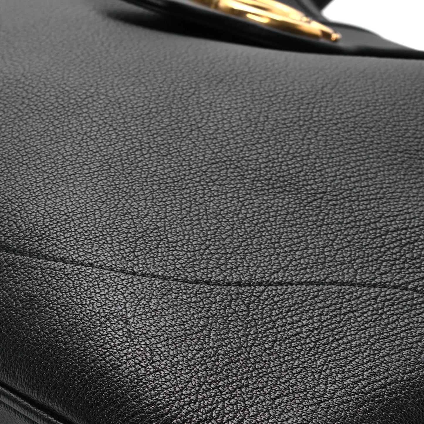 Goatskin Large Aphrodite Shoulder Bag Black