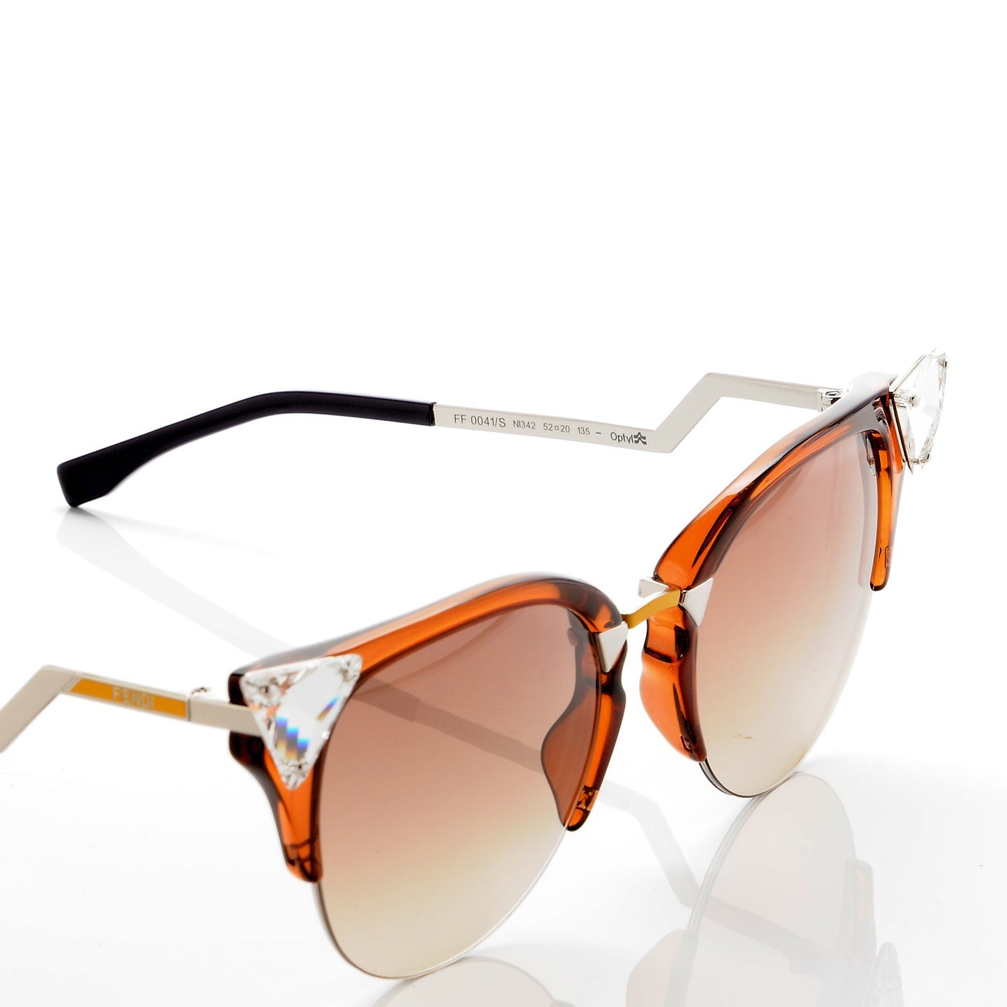 Iridia Cat Eye Sunglasses FF 0041/S Brown