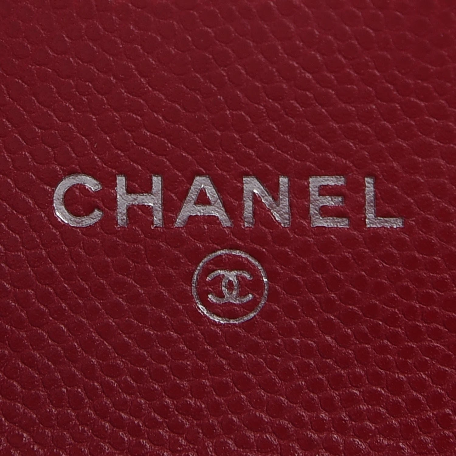 Chanel Caviar Quilted Card Holder Dark Pink 5 of 7