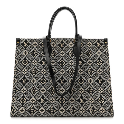 Louis Vuitton Jacquard Since 1854 Onthego GM Grey 1 of 10