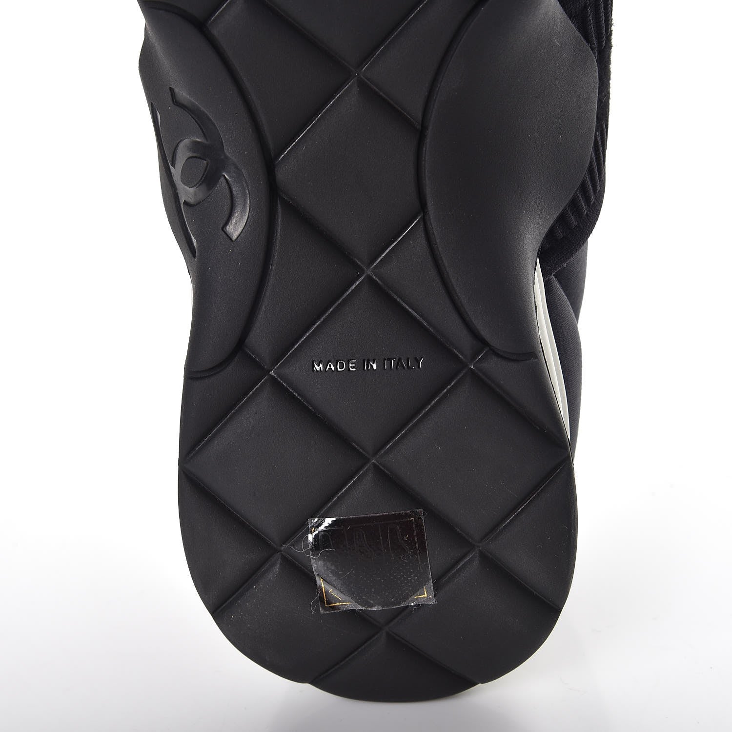 Chanel Stretch Fabric CC Sneakers 40 Black 8 of 8