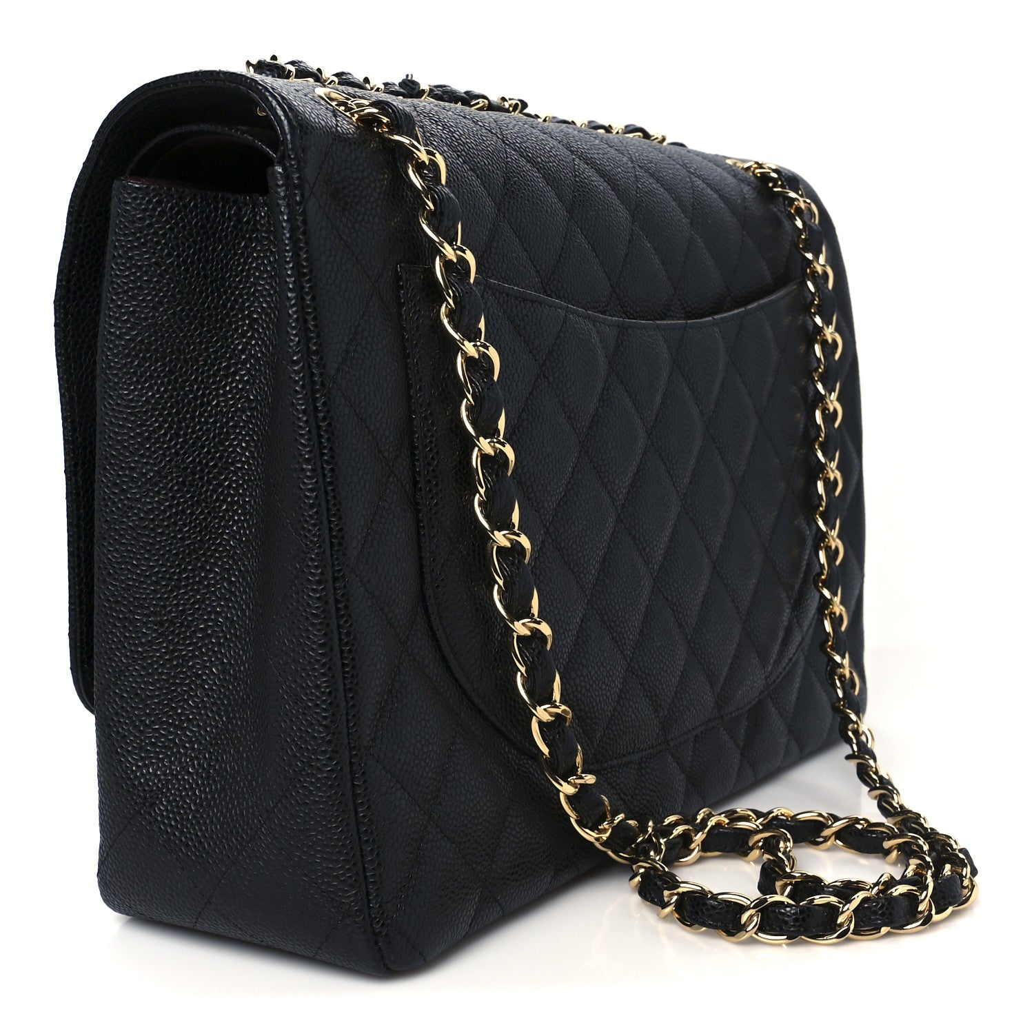 Chanel Caviar Quilted Maxi Double Flap Black 3 of 12