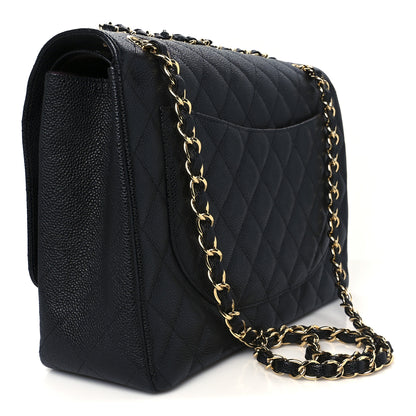 Chanel Caviar Quilted Maxi Double Flap Black 3 of 12