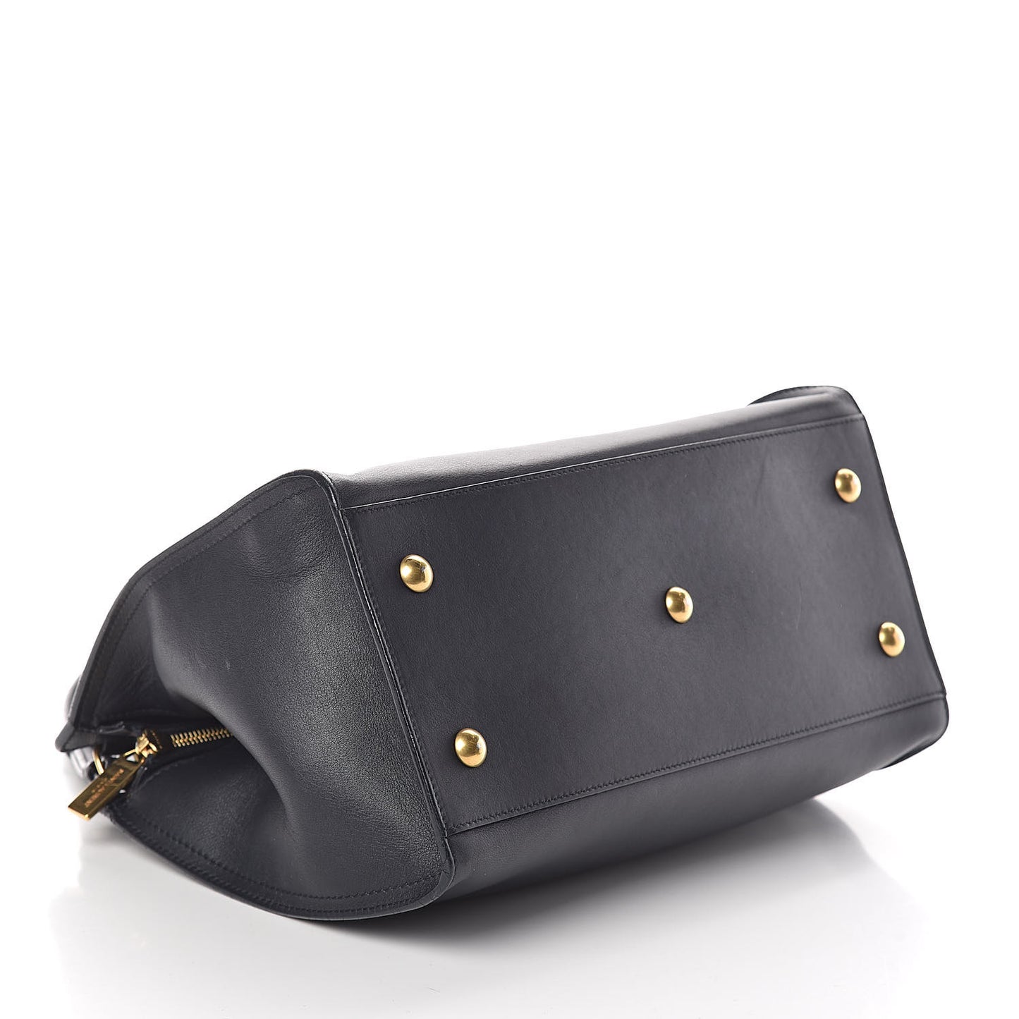 Calfskin Small Classic Y Cabas Navy Blue
