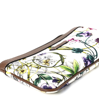 Gucci Canvas Flora Infinity Wristlet White 9 of 10