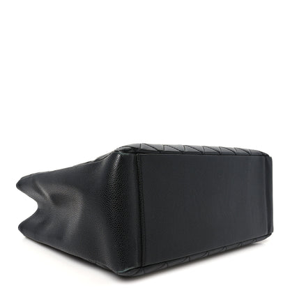 Chanel Caviar Quilted Grand Shopping Tote GST Black 3 of 9