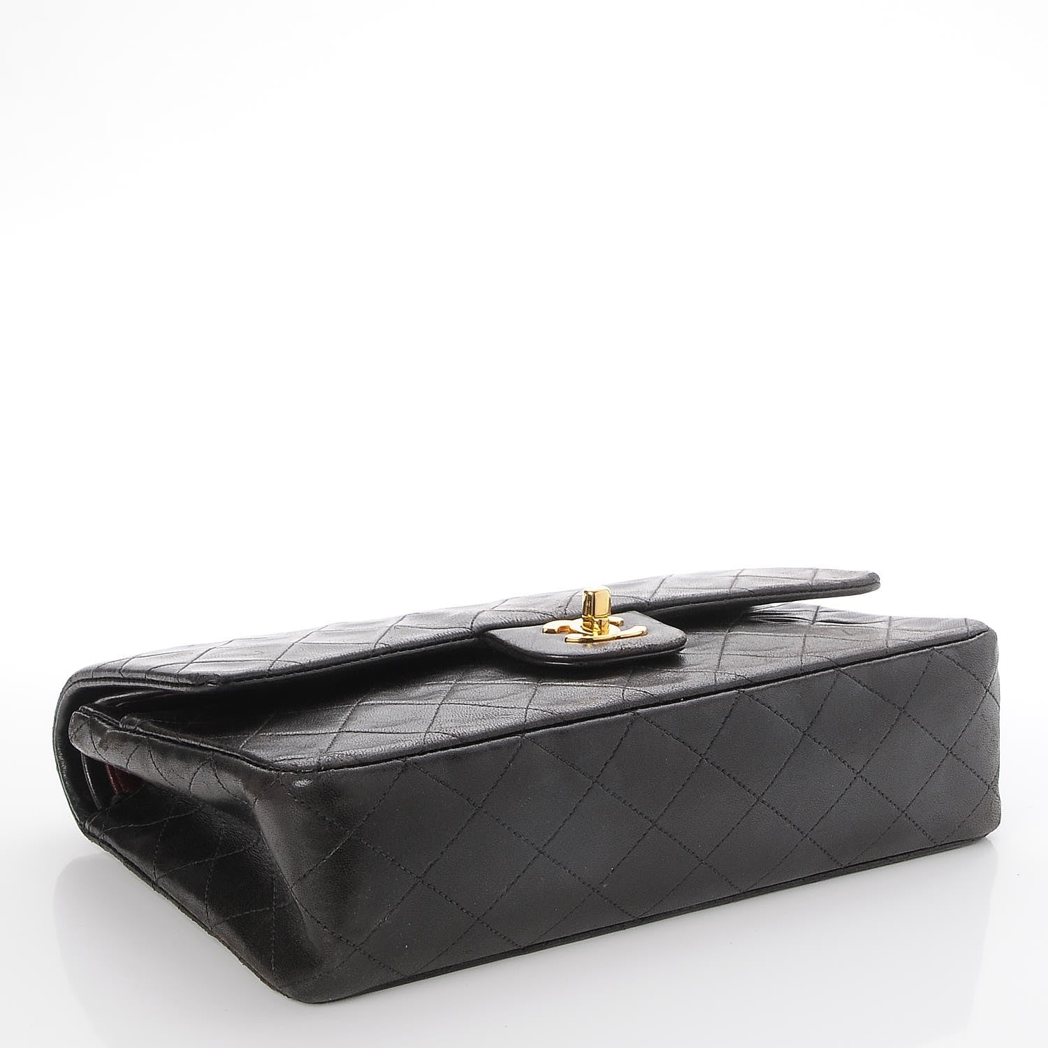 Chanel Lambskin Quilted Double Flap Black 5 of 9