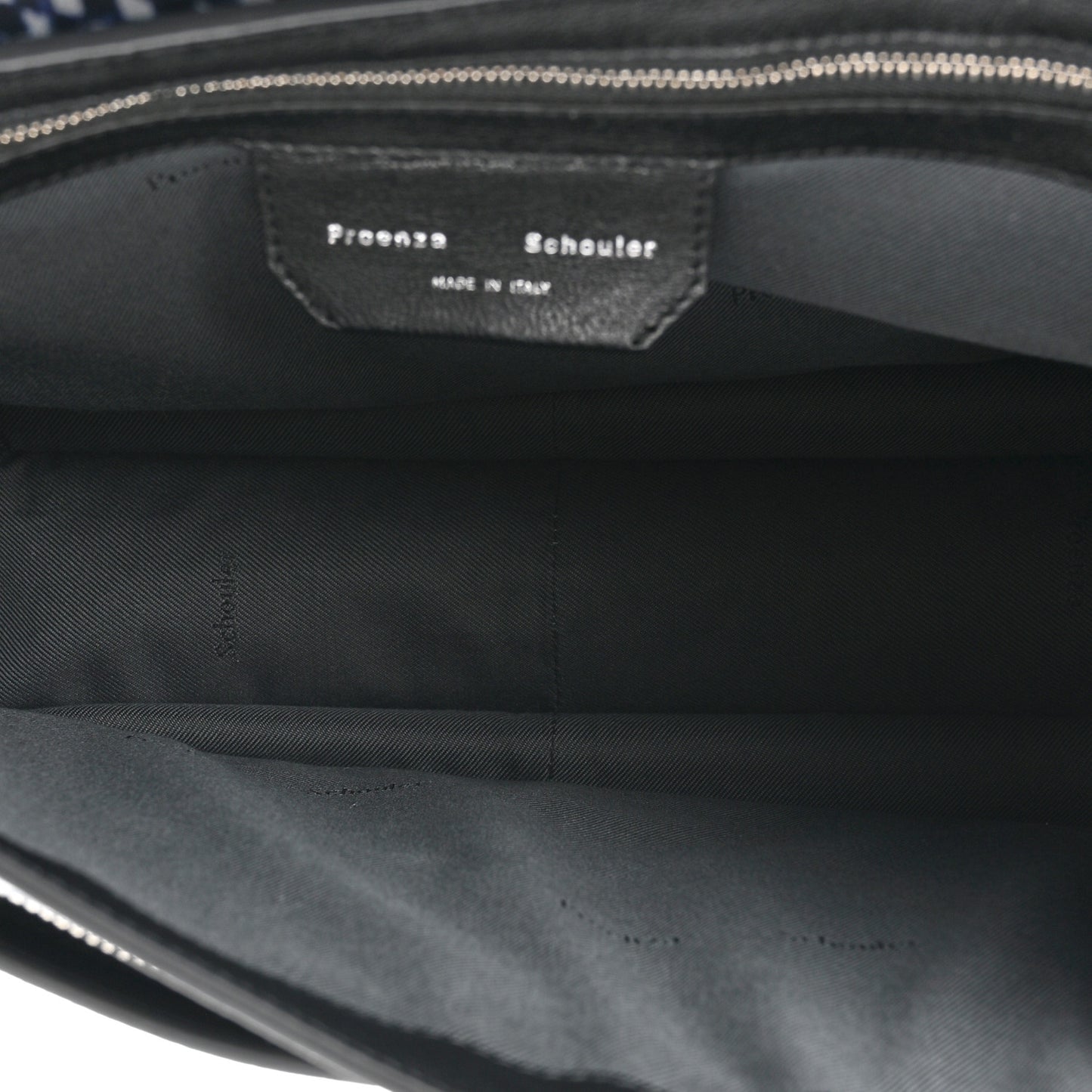 X HARMONY KORINE Calfskin PS1 Check Success Medium Satchel Blue