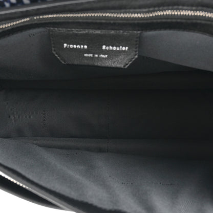 Proenza Schouler X HARMONY KORINE Calfskin PS1 Check Success Medium Satchel Blue 5 of 12