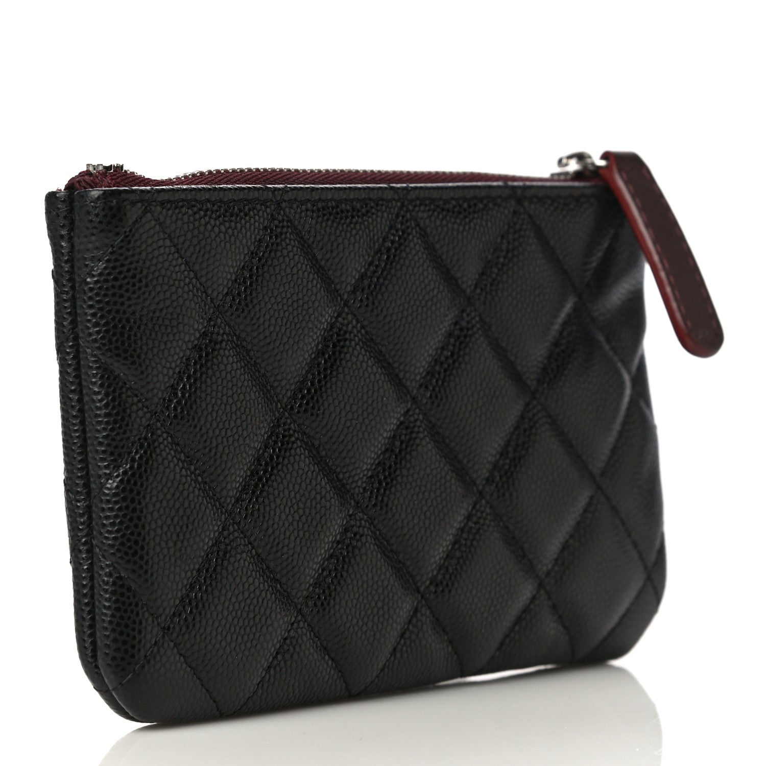 Chanel Caviar Quilted Small Cosmetic Case Black 3 of 9
