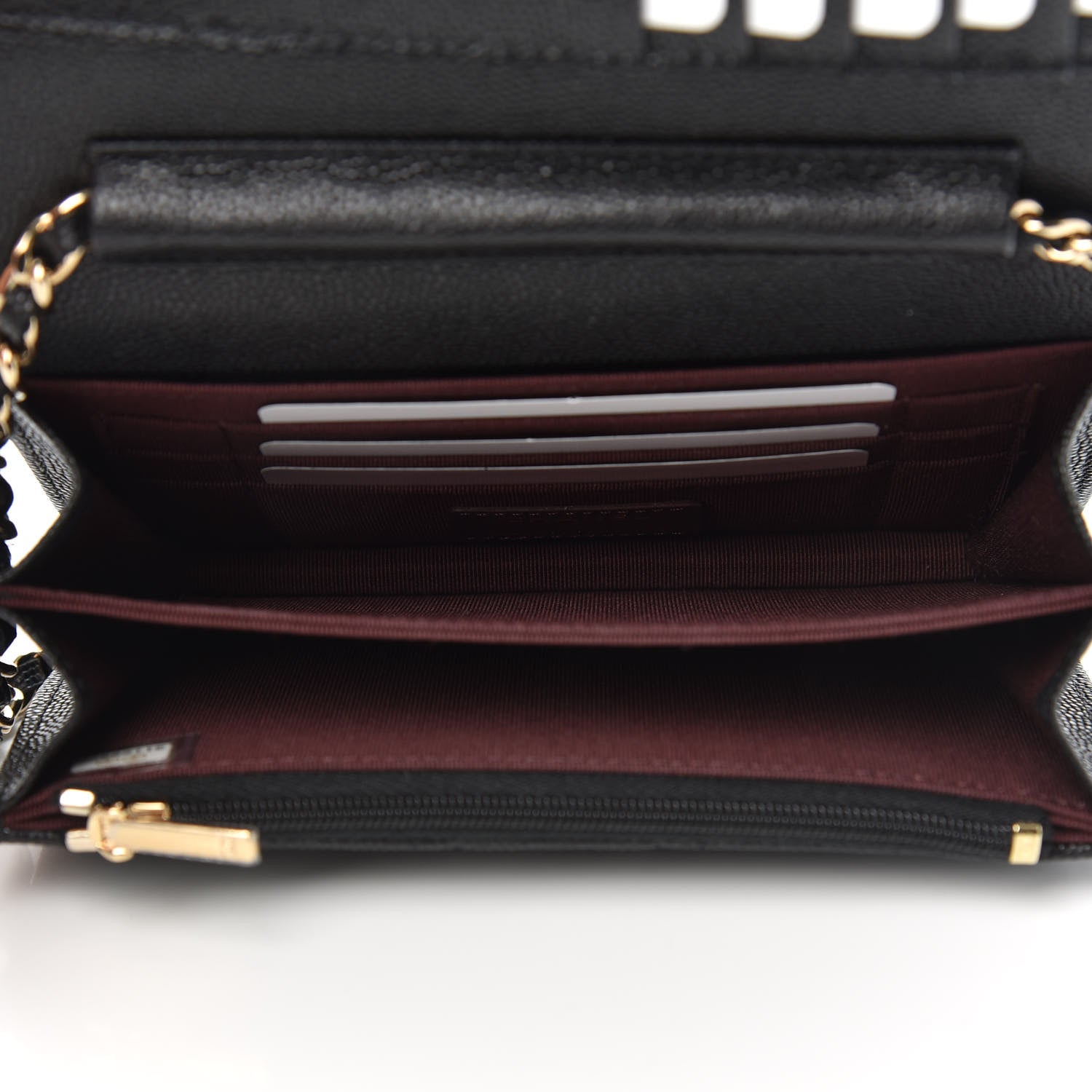 Chanel Caviar Quilted Mini Wallet On Chain WOC Black 5 of 10