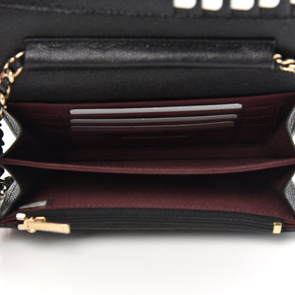 Chanel Caviar Quilted Mini Wallet On Chain WOC Black 5 of 10