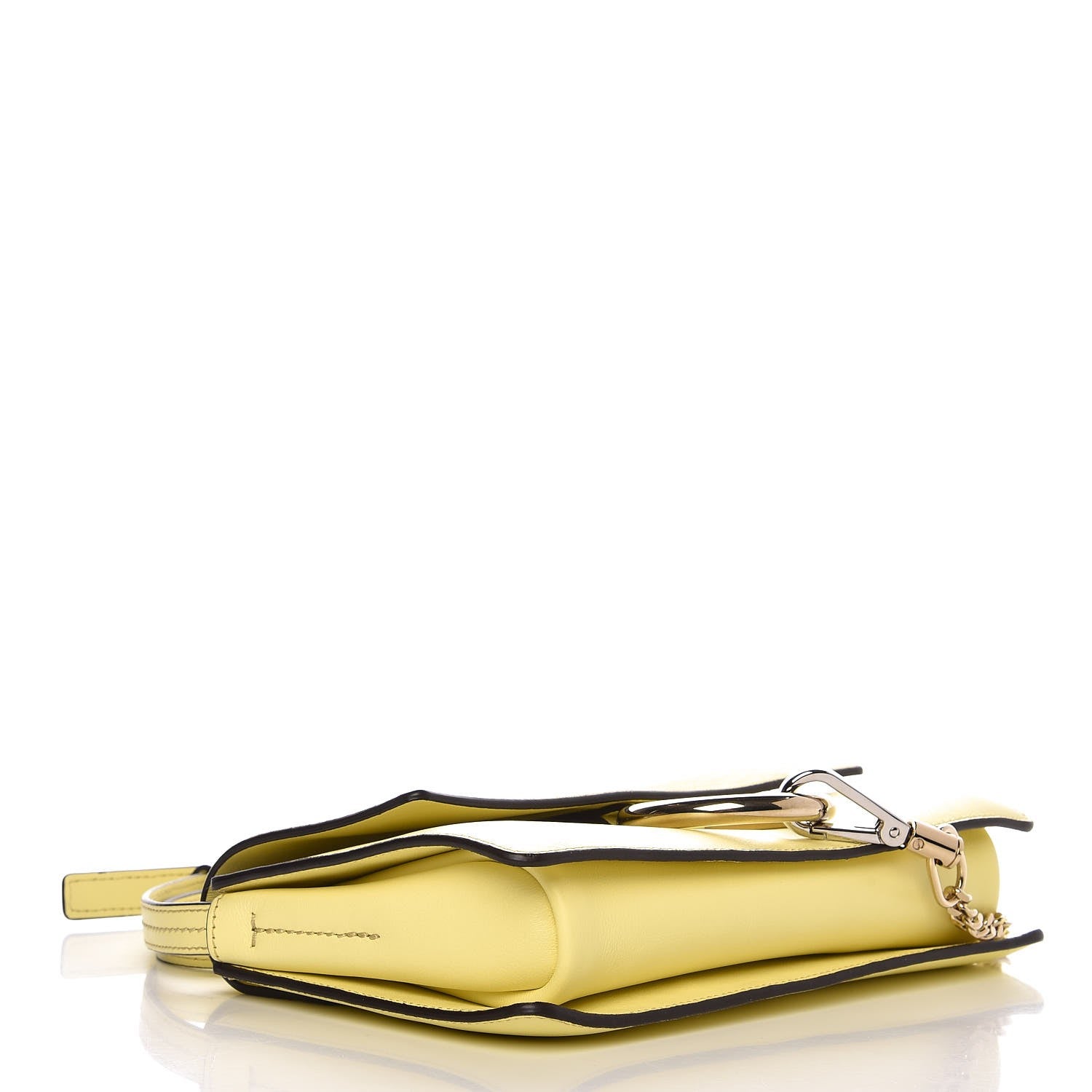 Chloe Suede Calfskin Small Faye Shoulder Bag Lemonade 4 of 6