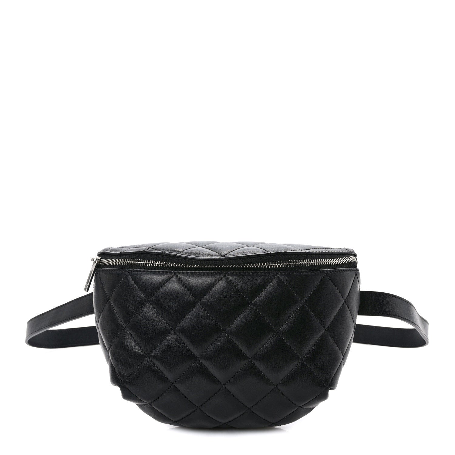 Chanel Lambskin Quilted Waist Belt Bag Black 1 of 9