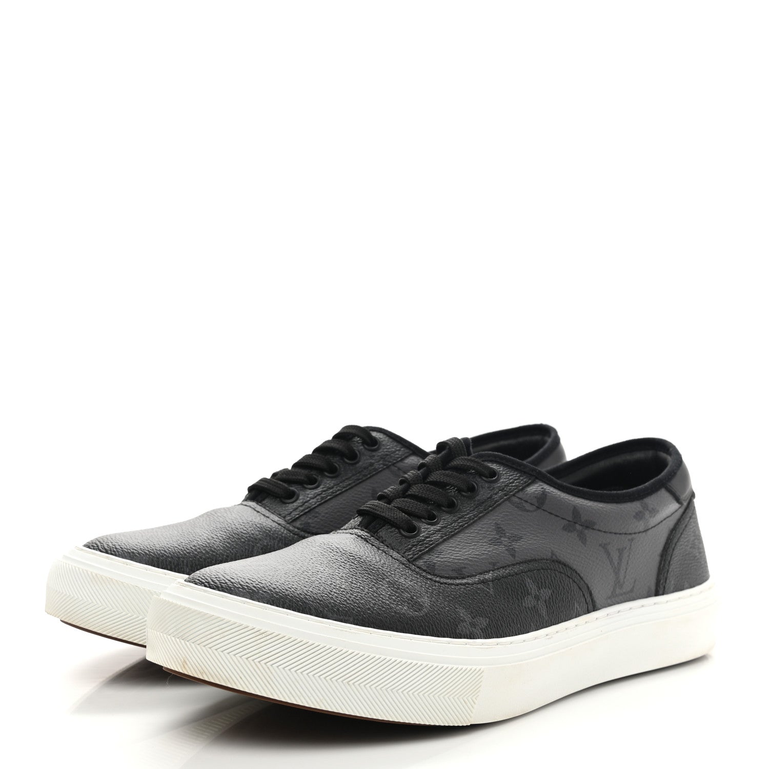 Louis Vuitton Monogram Eclipse Trocadero Richelieu Sneakers 8 3 of 9